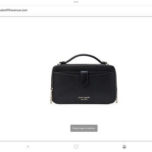 Kate spade Hudson pebbled leather double zip crossbody.